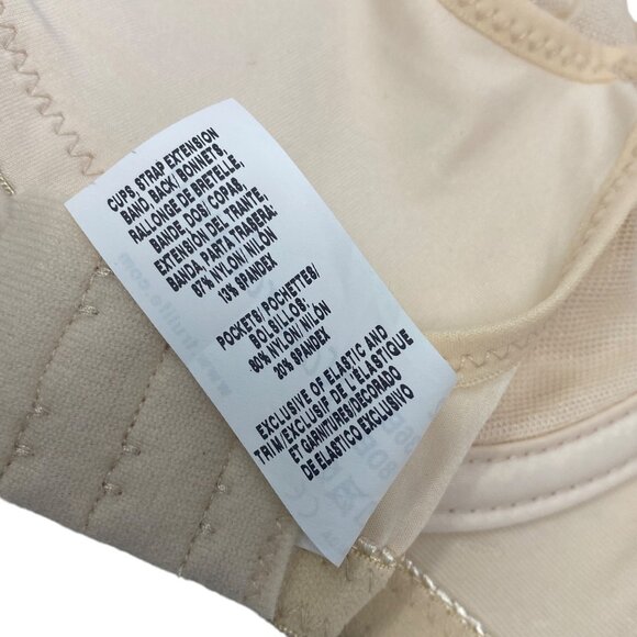 NWT Amoena 38B Nude Greta Mastectomy Bra Wire Free Front Back Closure Comfort - Picture 8 of 12